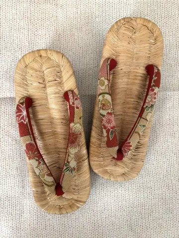 미사용 다다미 짚신, 꽃무늬 하나오