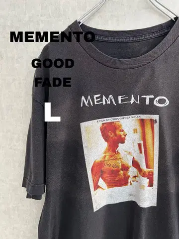 MEMENTO 메멘토 반팔 티셔츠 빈티지 영화 페이드 블랙
