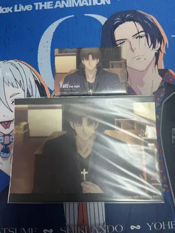 Fate stay night 캔뱃지 엽서 겐페이 키레이