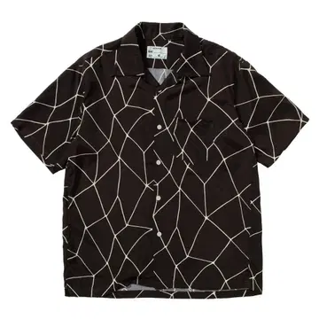 NEXUSVII HAWAIIAN SHIRT SPIDER-WEB BROWN