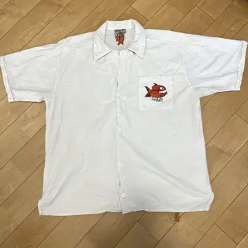 피라니아조 구제 셔츠 L 아이보리