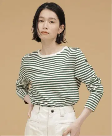 새상품급 Le minor MADEMOISELLE 별주 보더 티셔츠