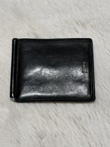TAKEO KIKUCHI 가죽 머니 클립 접이식 지갑