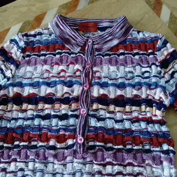 MISSONI 미쏘니 멀티 컬러 스트라이프 코튼 니트 스웨터