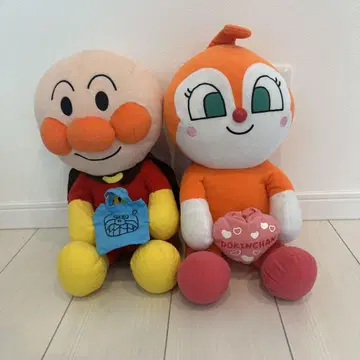 호빵맨 짤랑이 봉제 인형 세트