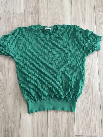 steven alan 그린 반팔 니트
