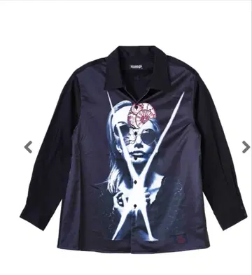 Zephyren PHOTO PRINT SHIRT BLACK L 사이즈