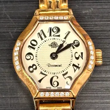 작동품 Rosemont 로즈몽 하이브리드 티 로즈 쿼츠 스위스