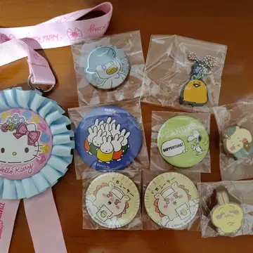 치이카와 랜드 쿠야 시사 캔뱃지 미피 키티