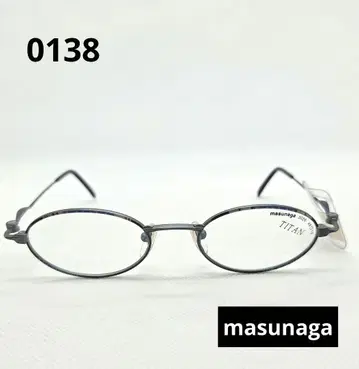 masunaga TITAN 티타늄 오벌 안경 0138