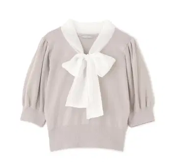 JILL by JILL STUART 시어 보타이 니트