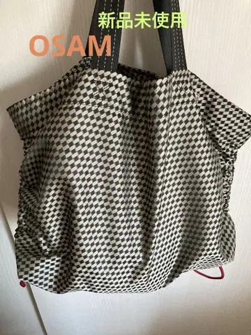 미사용 새상품 OSAM 오 토트백 에코백 그레이 x 블랙