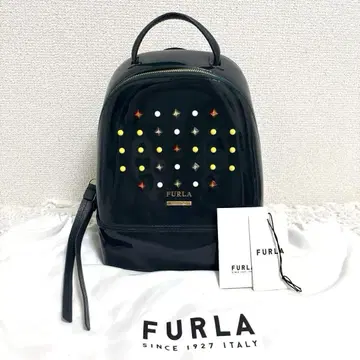 [수납 봉투 포함] FURLA 훌라 캔디 스터드 백팩 그린