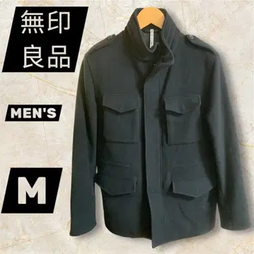 무인양품 울 혼방 밀리터리 자켓 M 사이즈 남성용