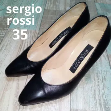 세르지오로시 35 펌프스 가죽 블랙 sergio rossi 블랙