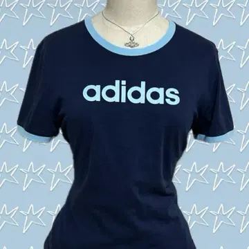 adidas 헤이세이 y2k 그런지 피치T 반팔 로고 티셔츠 링거
