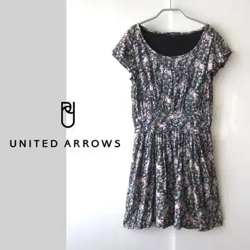새상품급 UNITED ARROWS 꽃 프린트 티셔츠 원피스 S