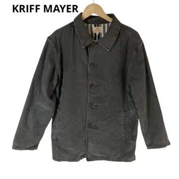 KRIFF MAYER 다크 그레이 데님 자켓 코튼 100%