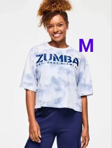 신상 ZUMBA 반팔 티셔츠 M 여성용 미사용 새상품