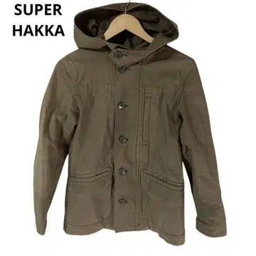 SUPER HAKKA 후드 올리브 그린 자켓