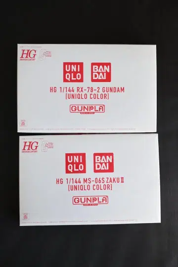 [미조립] 유니클로 컬러 1/144 RX-78-2 & MS-06II 세트