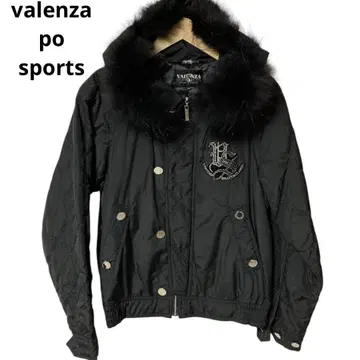 valenza po sports 블랙 퍼 자켓