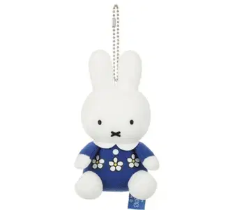 miffy 플라워 드레스 마스코트 키링