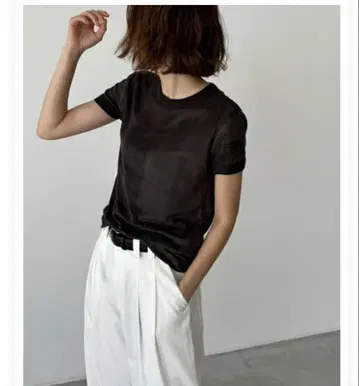 Miller 레이온 파일 Tee 차콜 그레이 CANAL JEAN