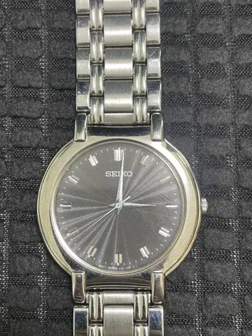 SEIKO 스테인리스 스틸 시계 그레이 손목시계