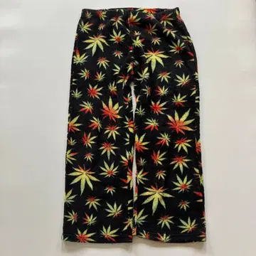 사용된 마리화나 패턴 파자마 바지
