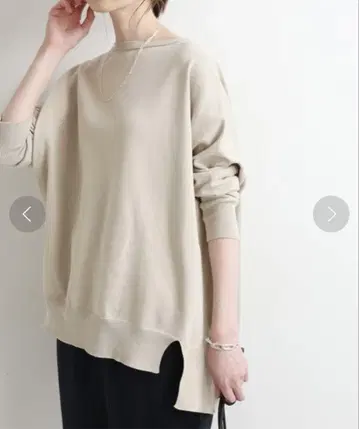 IENA 코튼 스트레치 NEO 와이드 긴팔 풀오버