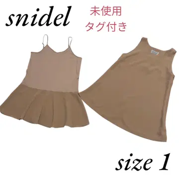 스나이델 snidel 슬리브리스 레이어드 튜닉 원피스 1 사이즈