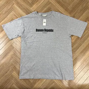 USA 90년대 미사용 데드스탁 바나나리퍼블릭 반팔 티셔츠 멜란지 그레이