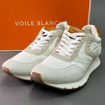 VOILE BLANCHE 화이트 스웨이드 가죽 신발
