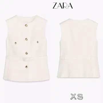 ZARA 벨트 텍스처 베스트
