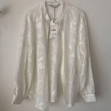 [미사용] ZARA/자라 블라우스 레이스 셔츠 상의