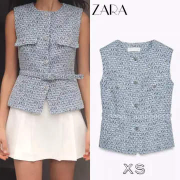 ZARA 벨트 텍스처 베스트