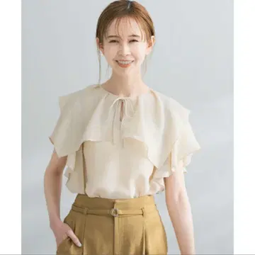 URBAN RESEARCH ROSSO 이지케어 플레어 블라우스 상의