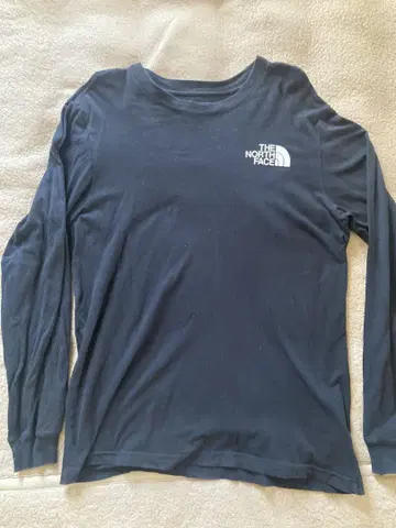 THE NORTH FACE 블랙 긴팔 티셔츠 M