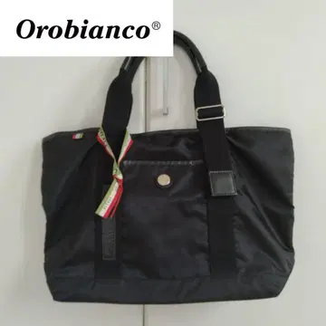 [새상품급] Orobianco 오로비앙코 나일론 토트백 블랙