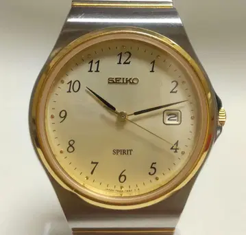 [작동품] SEIKO SPIRIT 남성용 손목시계 쿼츠 콤비 컬러