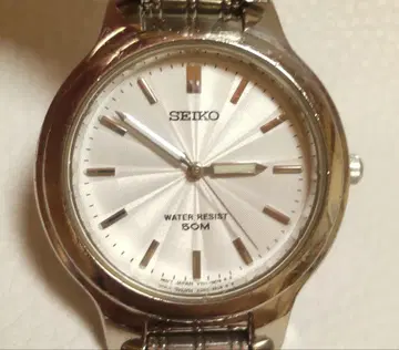 [ 작동품 ] SEIKO 남성용 손목시계 쿼츠 실버 컬러