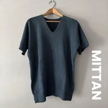 MITTAN 반팔 컷소 실크 코튼 티셔츠