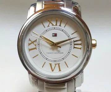 [작동품] TOMMY HILFIGER 남성용 손목시계 쿼츠 콤비 컬러