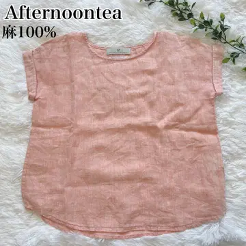 Afternoontea 프렌치 린넨 100% 블라우스 풀오버 린넨