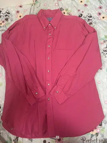 vintage Pendleton 핑크 버튼 다운 셔츠 70년대 USA 제