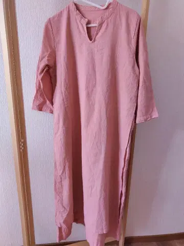 젠 선생님의 일상복 레이어드 원피스 핑크