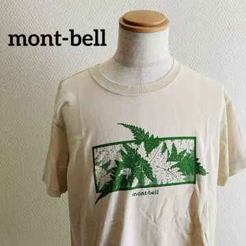 mont-bell 잎 그래픽 티셔츠 베이지