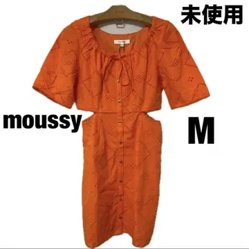 미사용 moussy MOUSSY 마우지 원피스 코튼 2 M