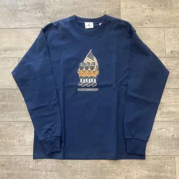 새상품, 미사용, 택 포함, FAN OJI LS Tee NAVY